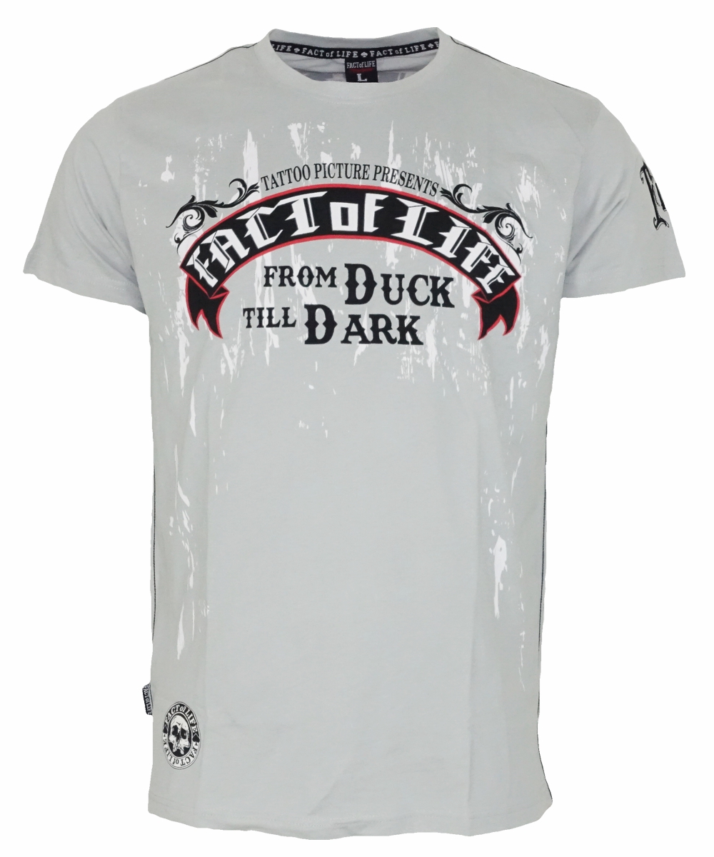 Fact of Life T-Shirt "From Duck Till Dark" TS-28 light grey