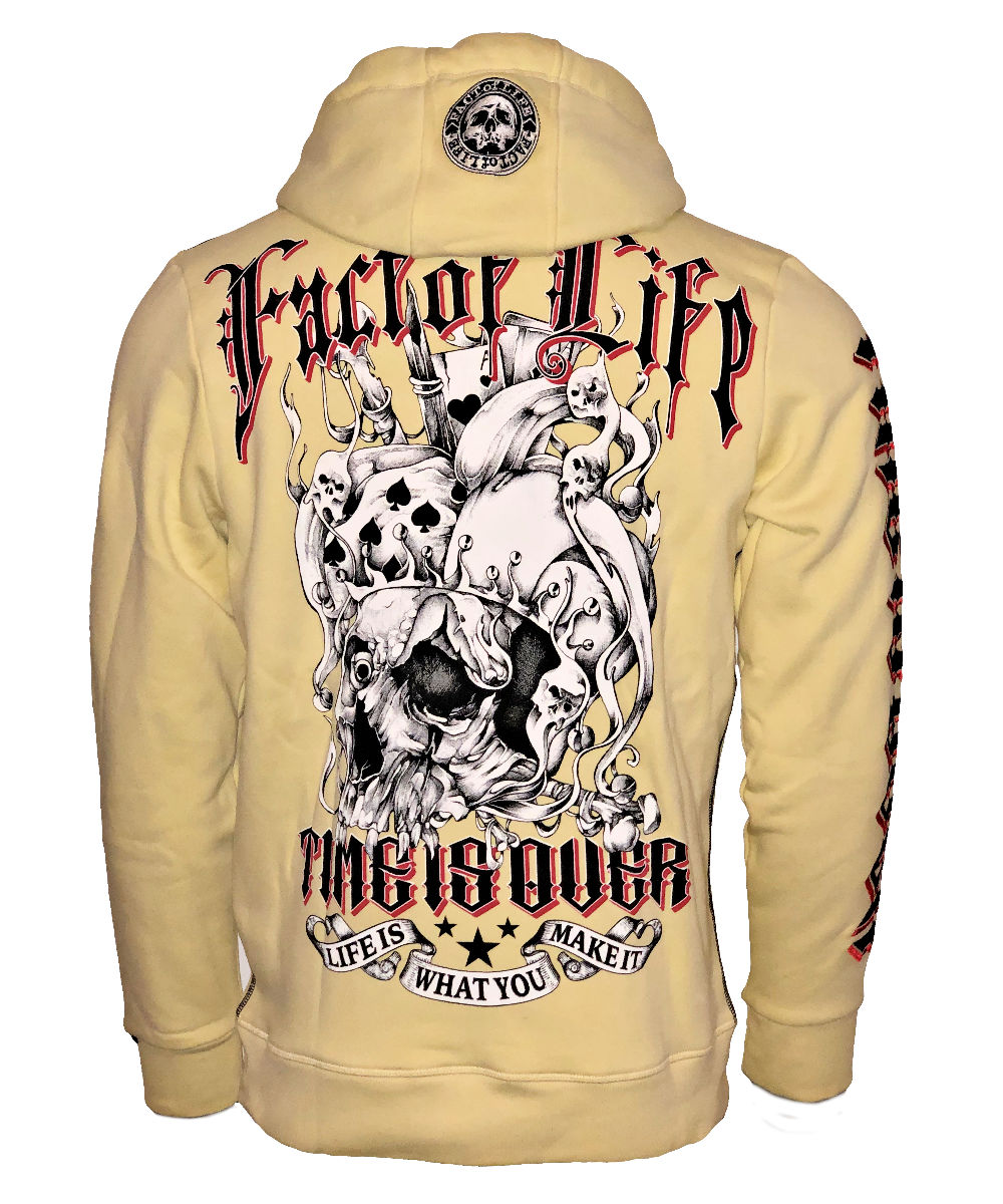 Fact of Life Hoodie "Time is Over" SH-08 pale banana