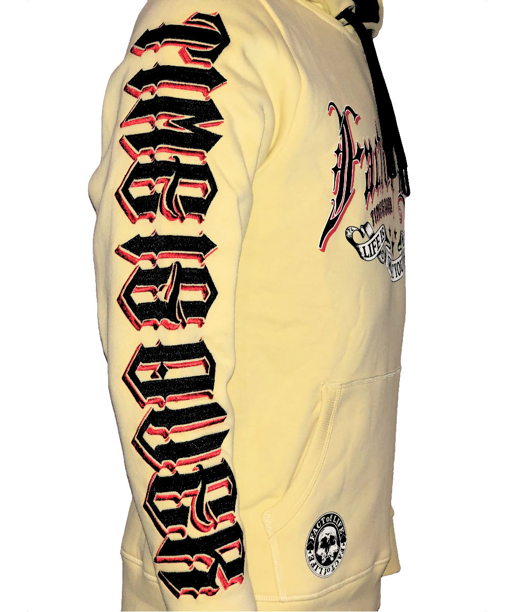 Fact of Life Hoodie "Time is Over" SH-08 pale banana