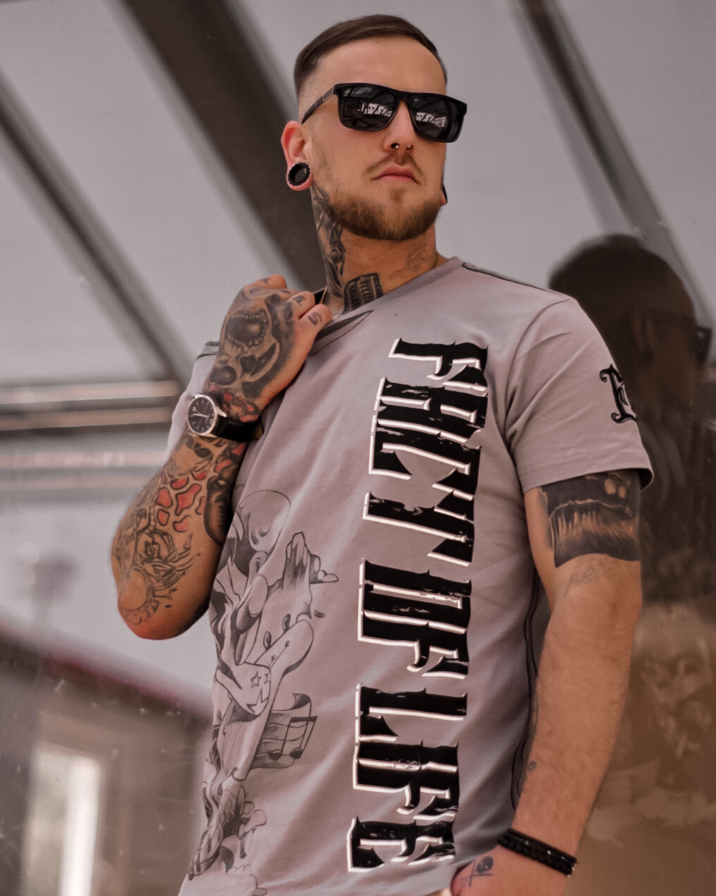 Fact of Life T-Shirt "Super Crazy" TS-43 frost grey Fact of Life T-Shirt "Super Crazy" TS-43 frost grey