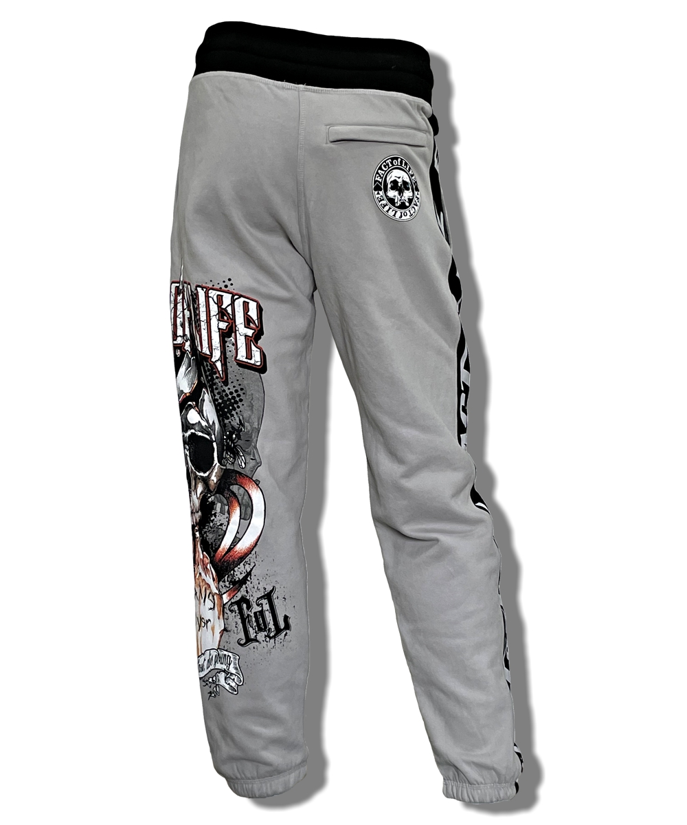 Fact of Life Jogginghose JH-06 "Game Over" light grey