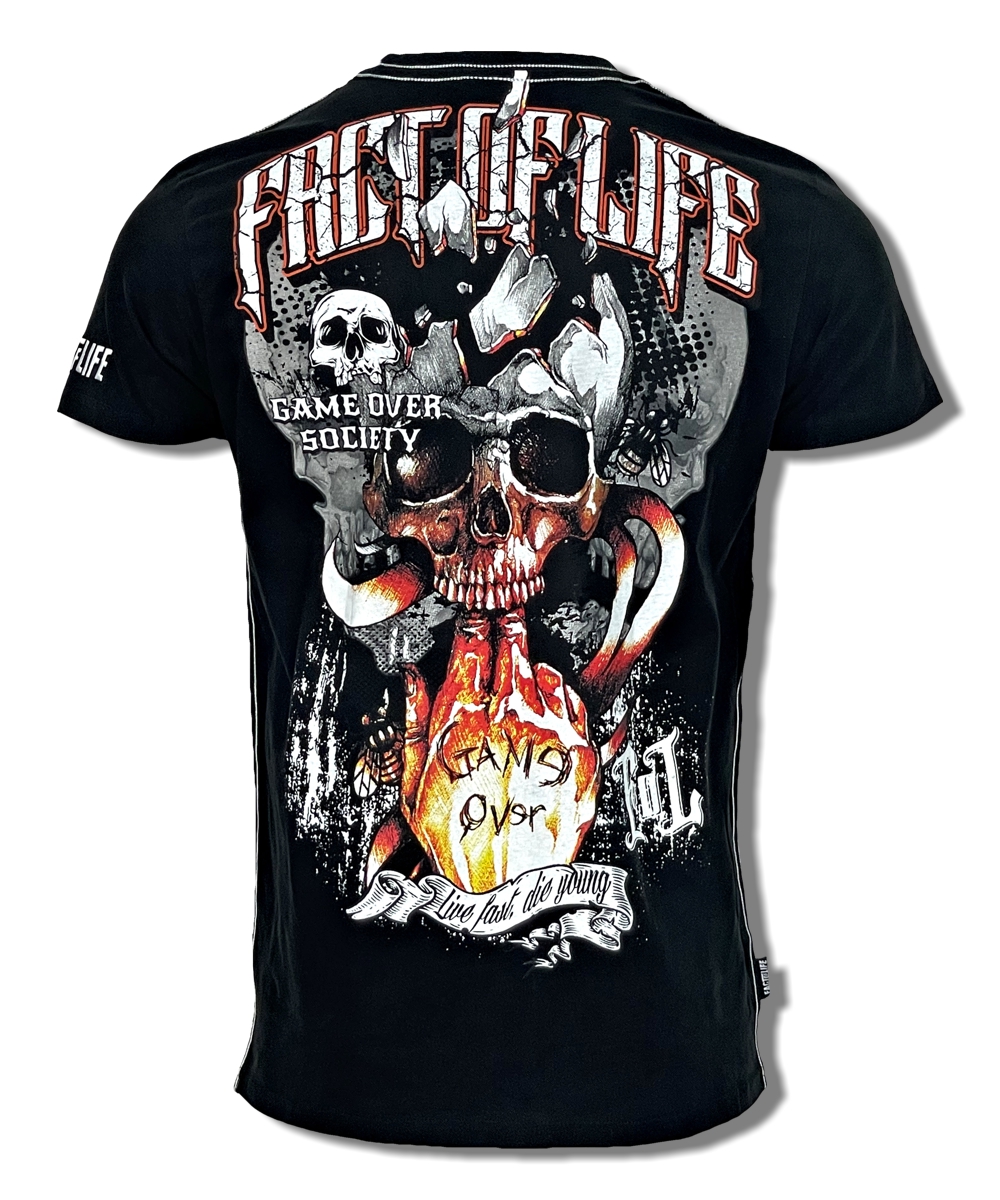 Fact of Life T-Shirt Game Over TS-45 black