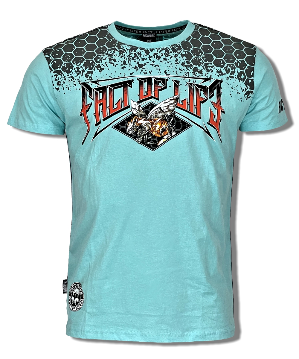 Fact of Life T-Shirt „Killer Bee“ TS-52 turquoise