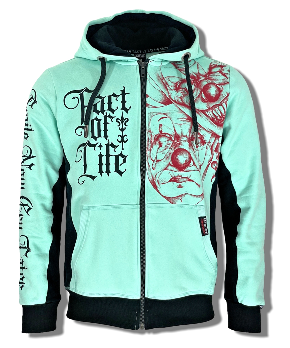Fact of Life Sweat-Jacke "Smile Now,Cry Later" HSJ-02 mint