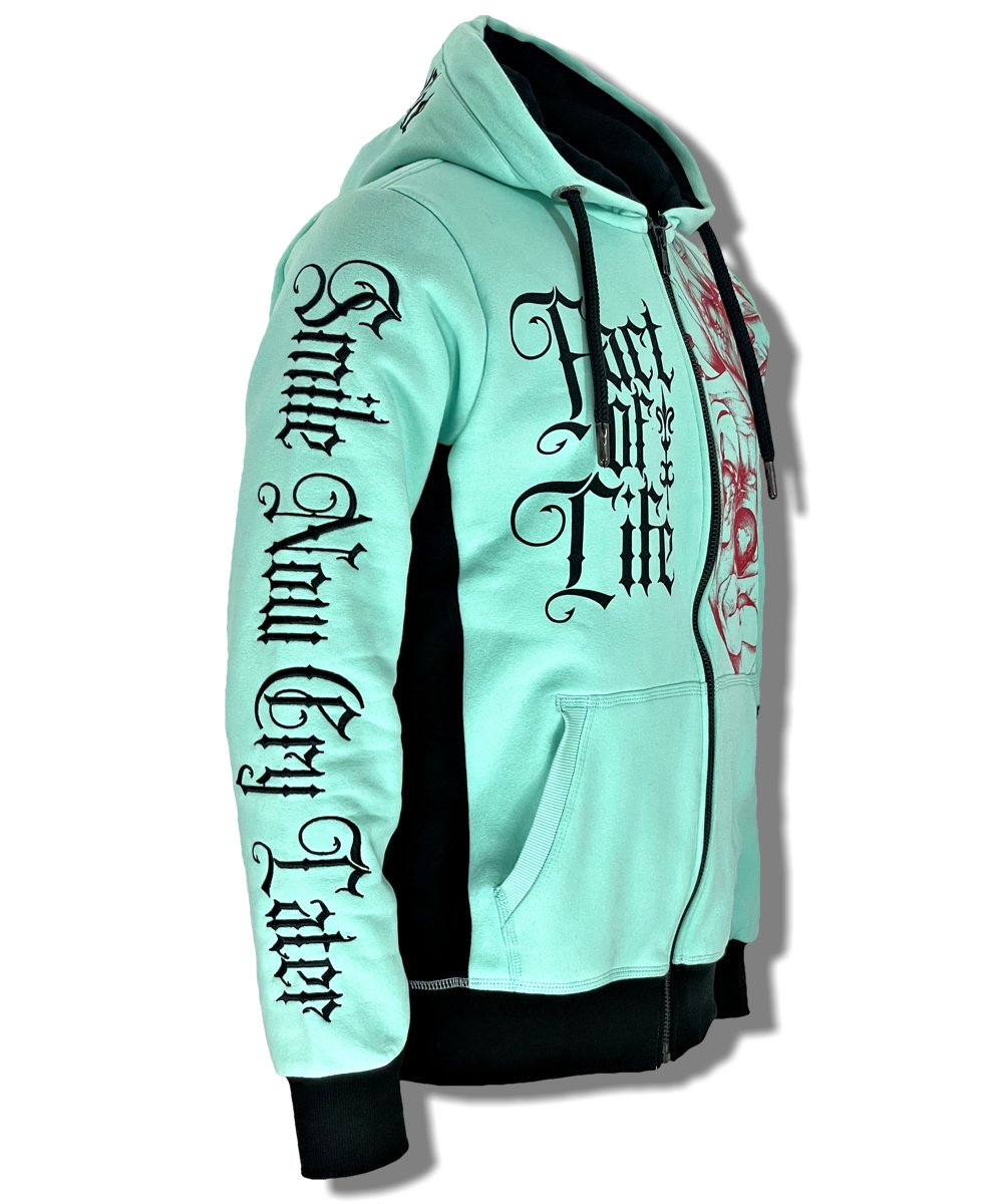 Fact of Life Sweat-Jacke "Smile Now,Cry Later" HSJ-02 mint