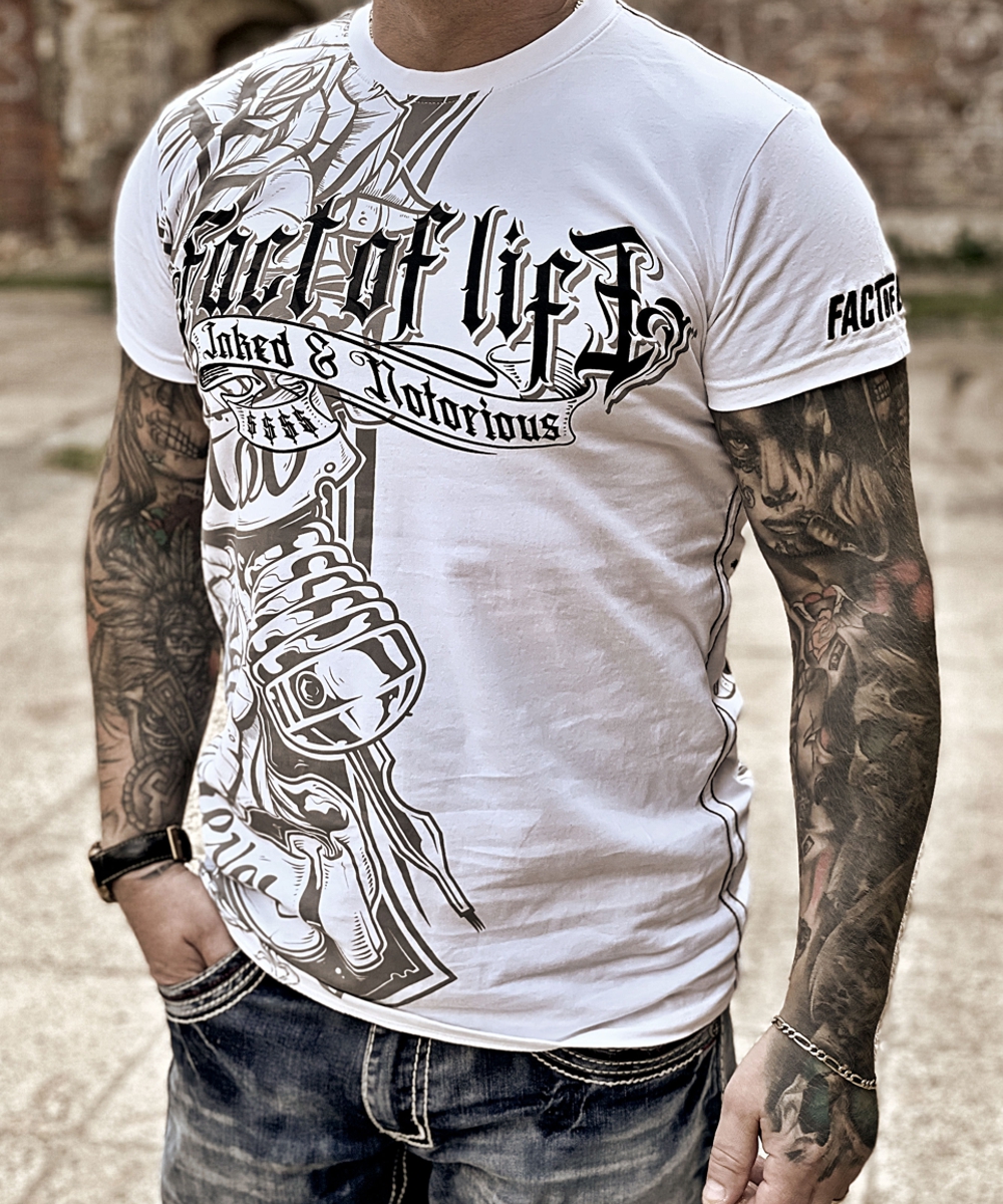 Fact of Life T-Shirt "Inked & Notorious" TS-55 white