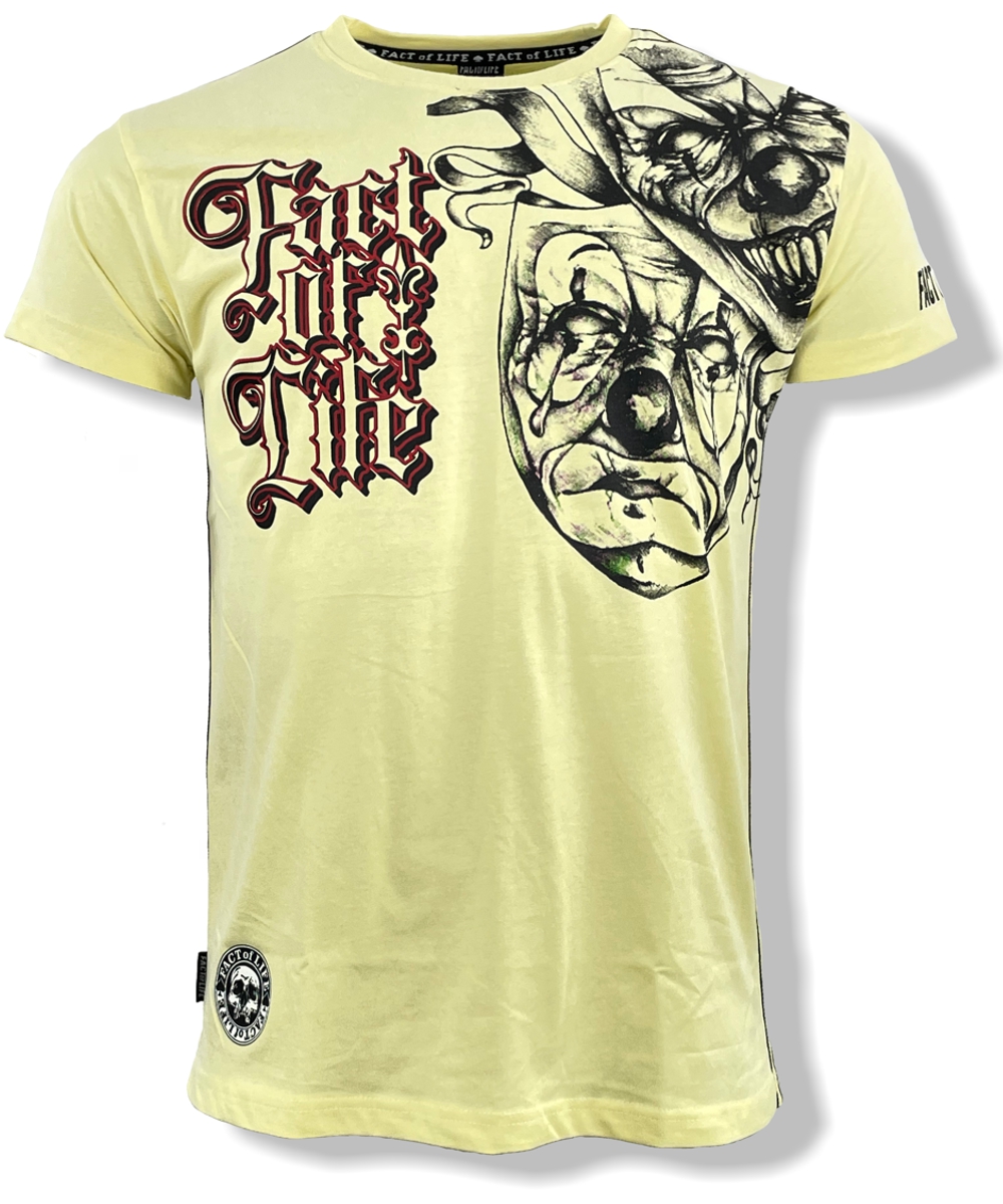 Fact of Life T-Shirt Smile Now Cry Later TS-56 pale banana