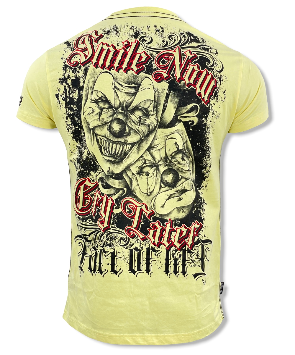 Fact of Life T-Shirt Smile Now Cry Later TS-56 pale banana