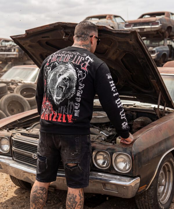 Fact of Life Sweat-Shirt „Grizzly“ SP-04 black