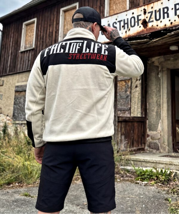 Fact of Life Fleece Jacke beige,schwarz
