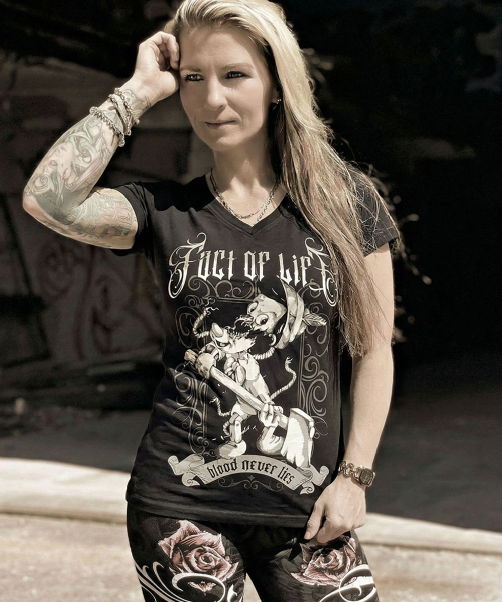 Fact of Life T-Shirt blood never lies GS-10 blacko Fact of Life T-Shirt blood never lies GS-10 blacko