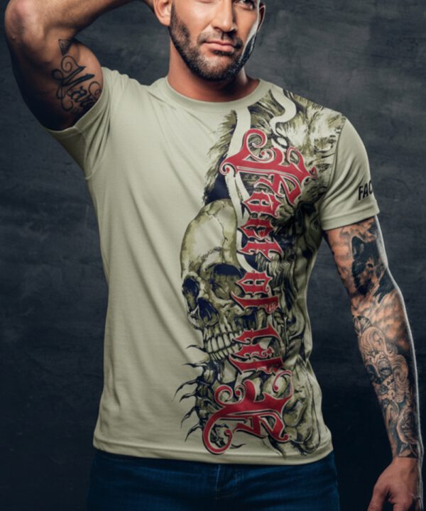 TS-91 mineral gray Fact of Life T- Shirt