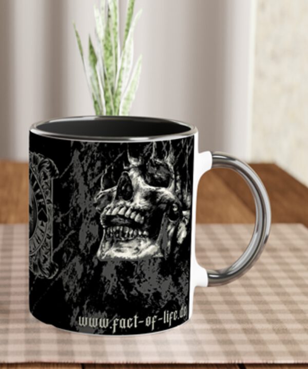 death tasse von Fact of life. Tattoo Totenkopf Skull Design