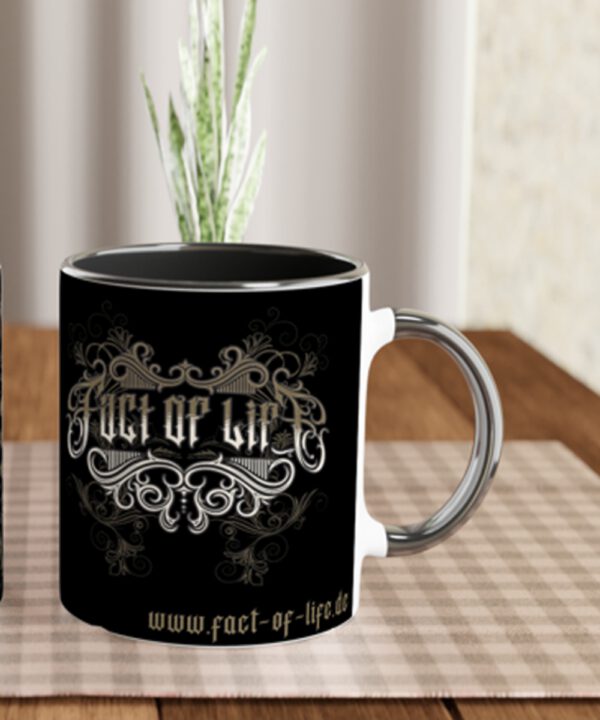 Fact of Life Tasse, No Pain No Gain, Cartoon, Tattoo Design Art